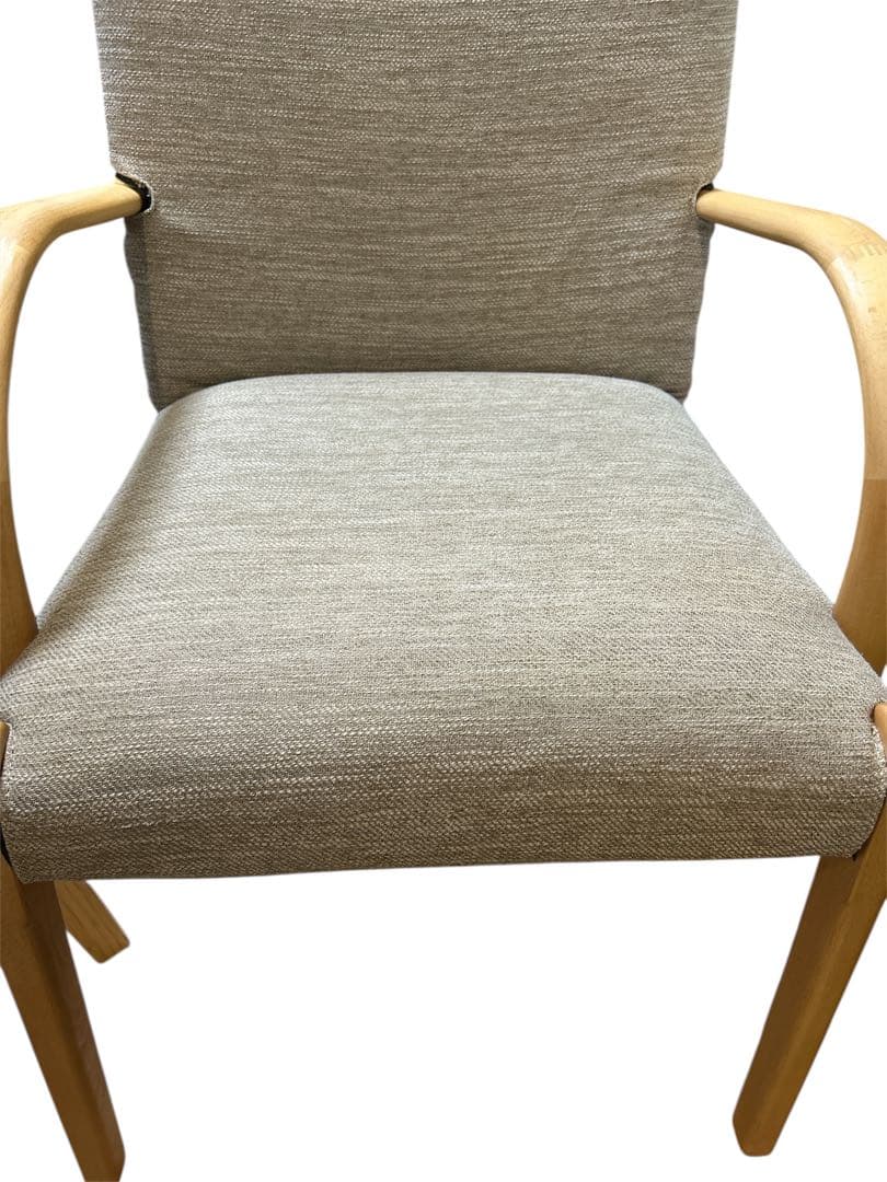 【極美品】ニトリ Nコレクション C-10 ダイニングチェア 肘付き ナチュラル