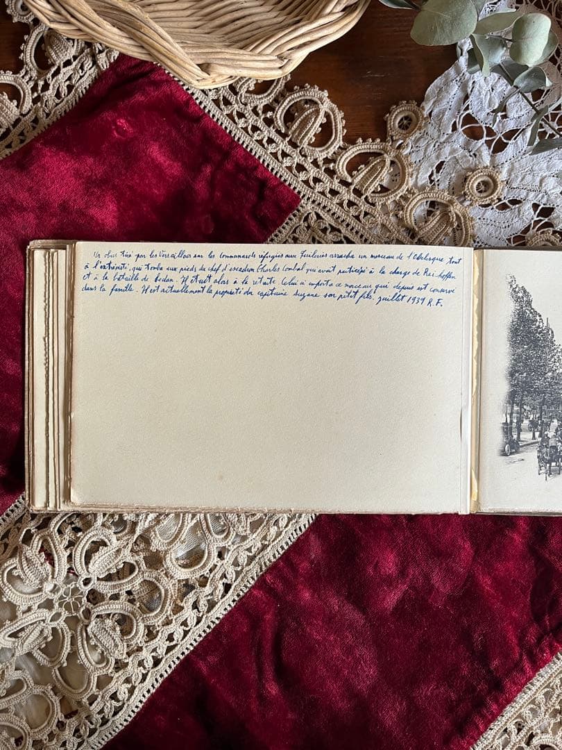 ◆フランスアンティーク1900年初頭パリ写真集ノートルダムルーヴル紙ものアルバム