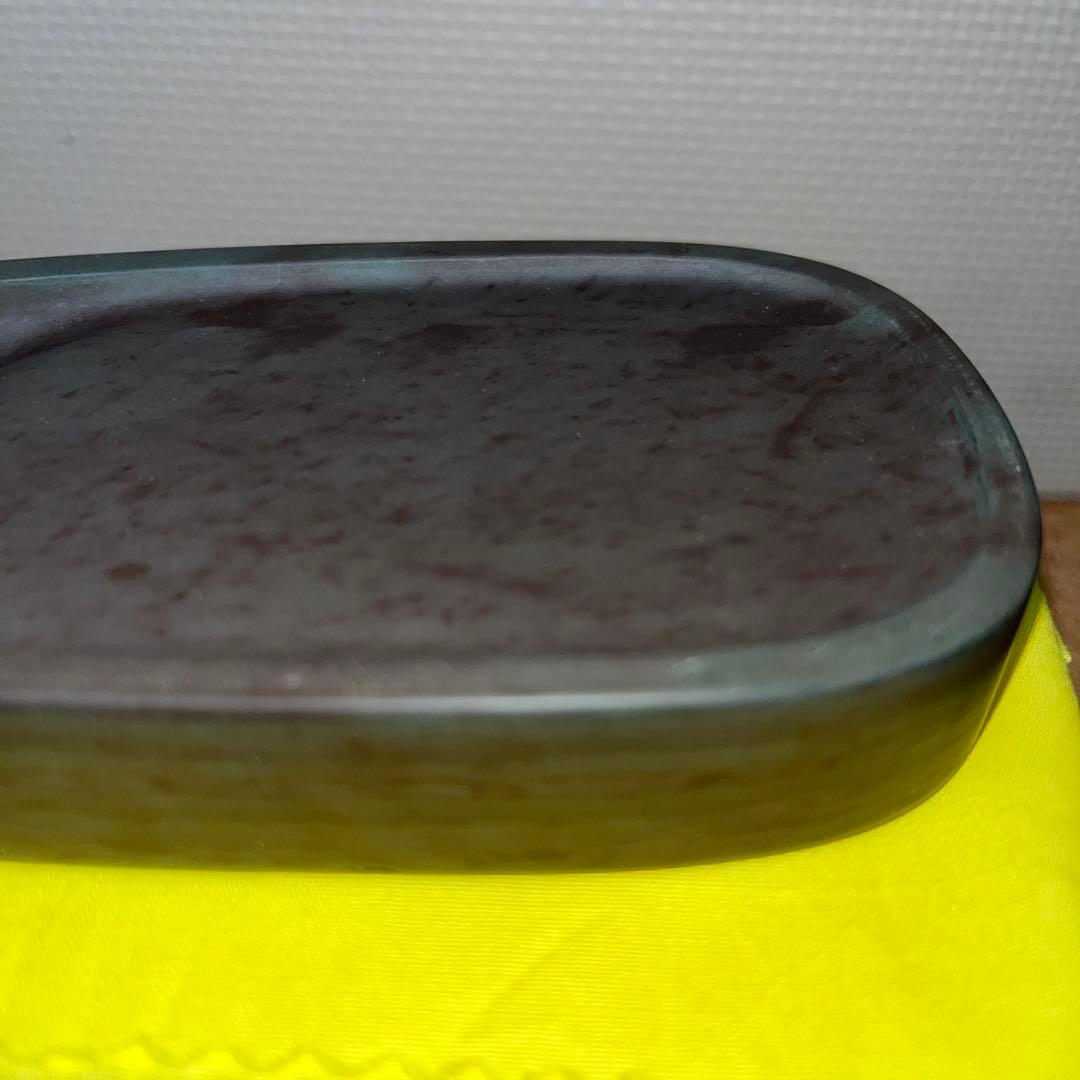 ⭕️赤間紫金石　赤間硯　下井百合昭　昭竜山　新品美品　小判型　手間かかる　女性好み