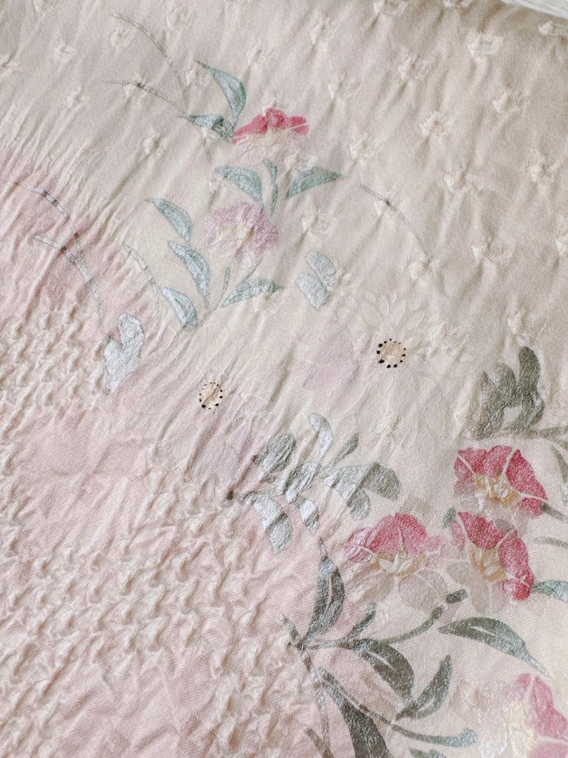 【訳あり特別価格】　正絹　訪問着　総絞り　四季華合わせ