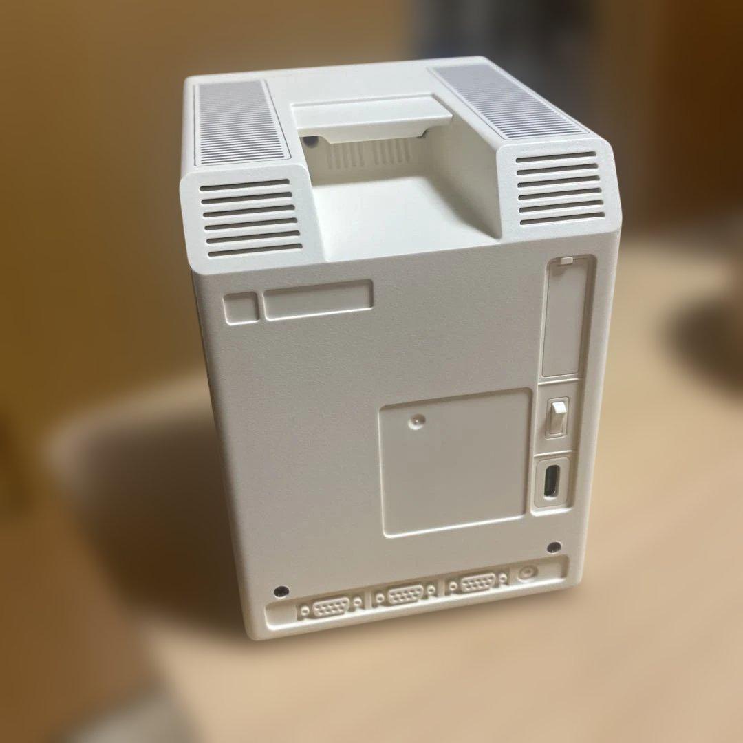 1984レトロデザイン デジタル時計　ダイヤル式調光　多機能アラーム　温度表示