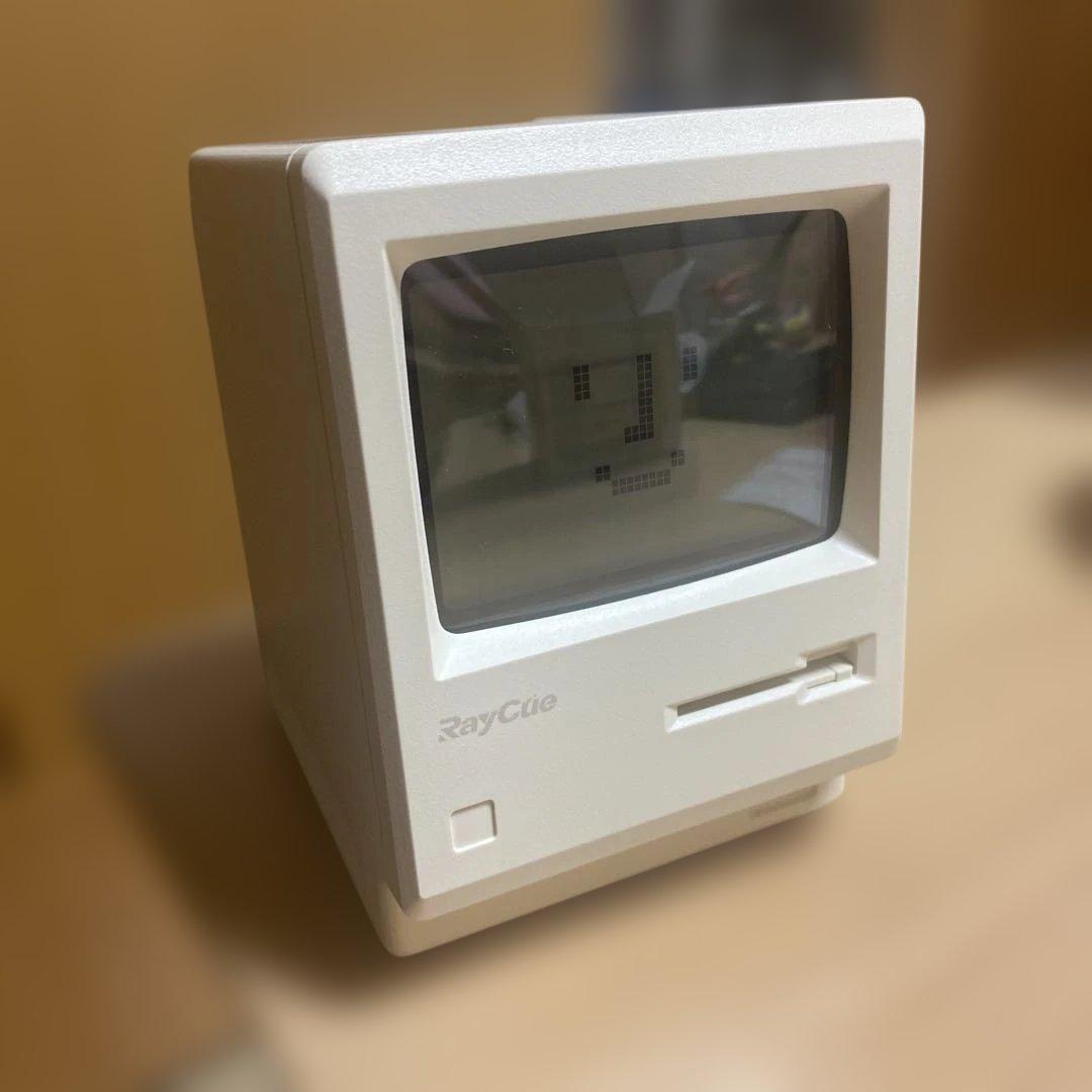 1984レトロデザイン デジタル時計　ダイヤル式調光　多機能アラーム　温度表示