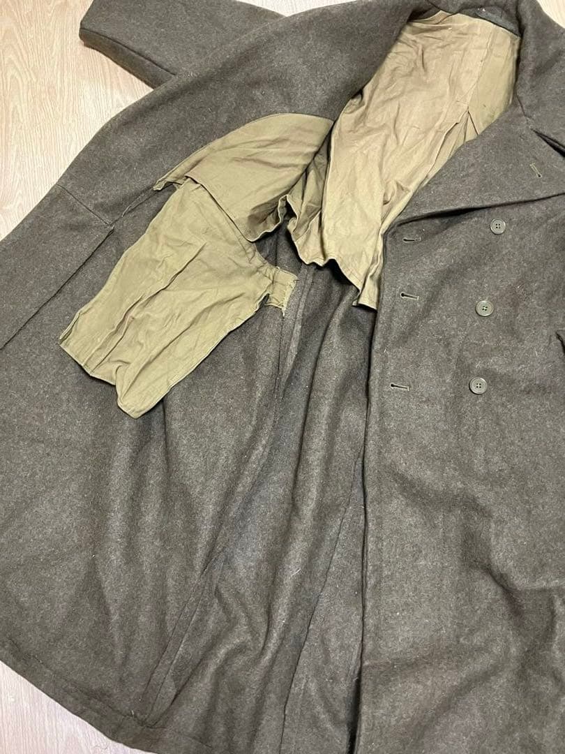 Euro VINTAGE 50s ギリシャ軍 ウールダブルコート ミリタリー