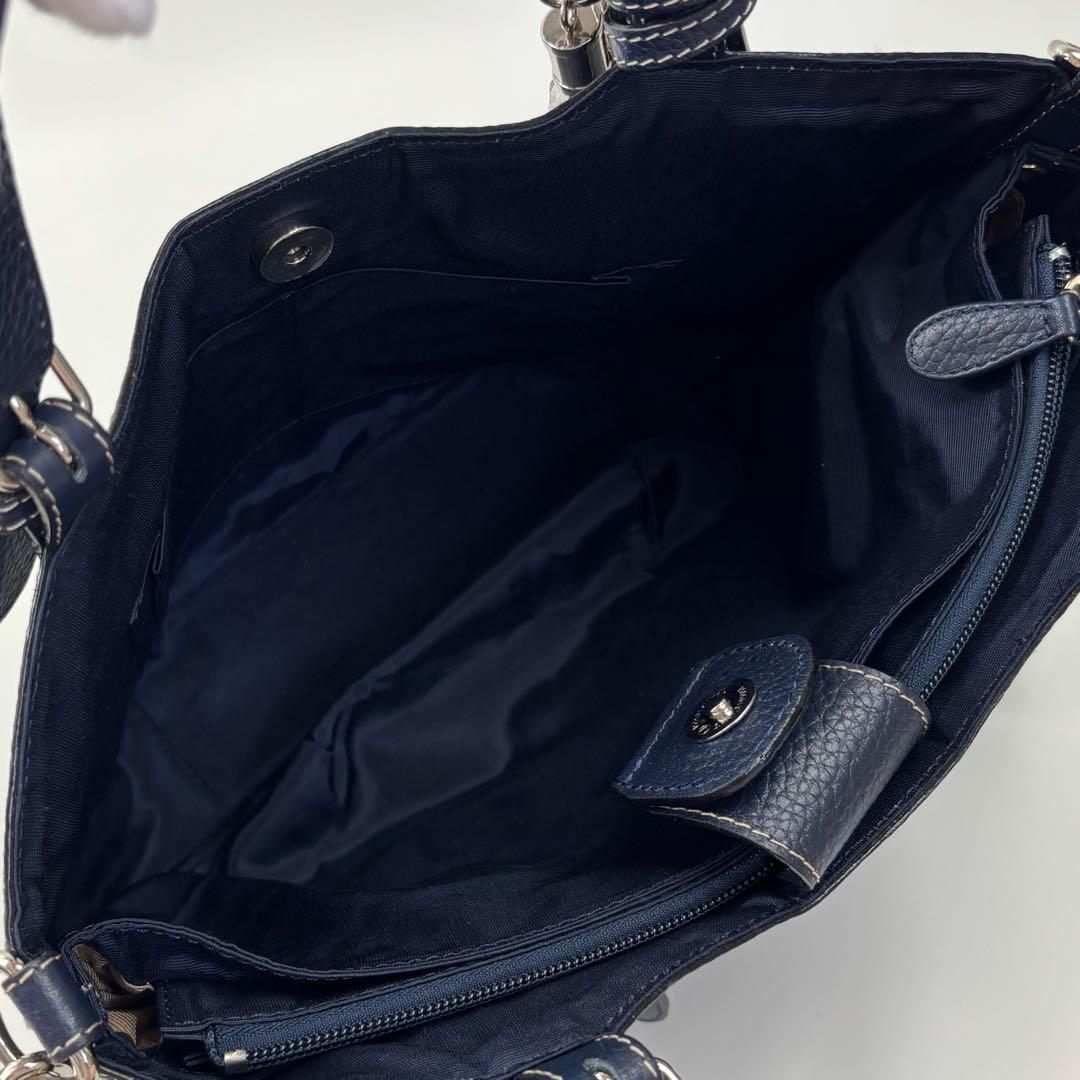 キタムラ 2WAY ネイビー ショルダーバッグ ハンドバッグ