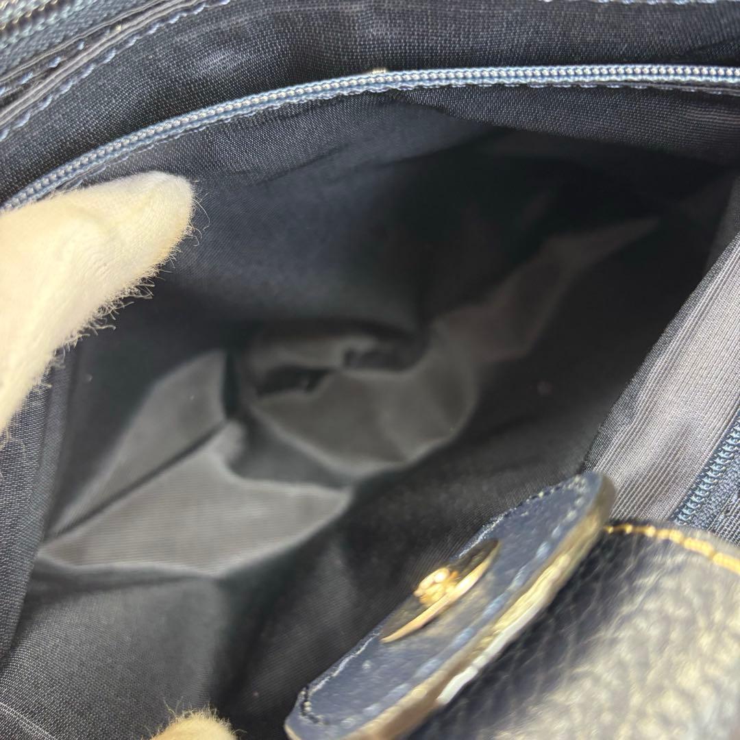 キタムラ 2WAY ネイビー ショルダーバッグ ハンドバッグ