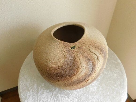 信楽焼　花瓶　花器　手作り　美峰　美杉　インテリア　箱付