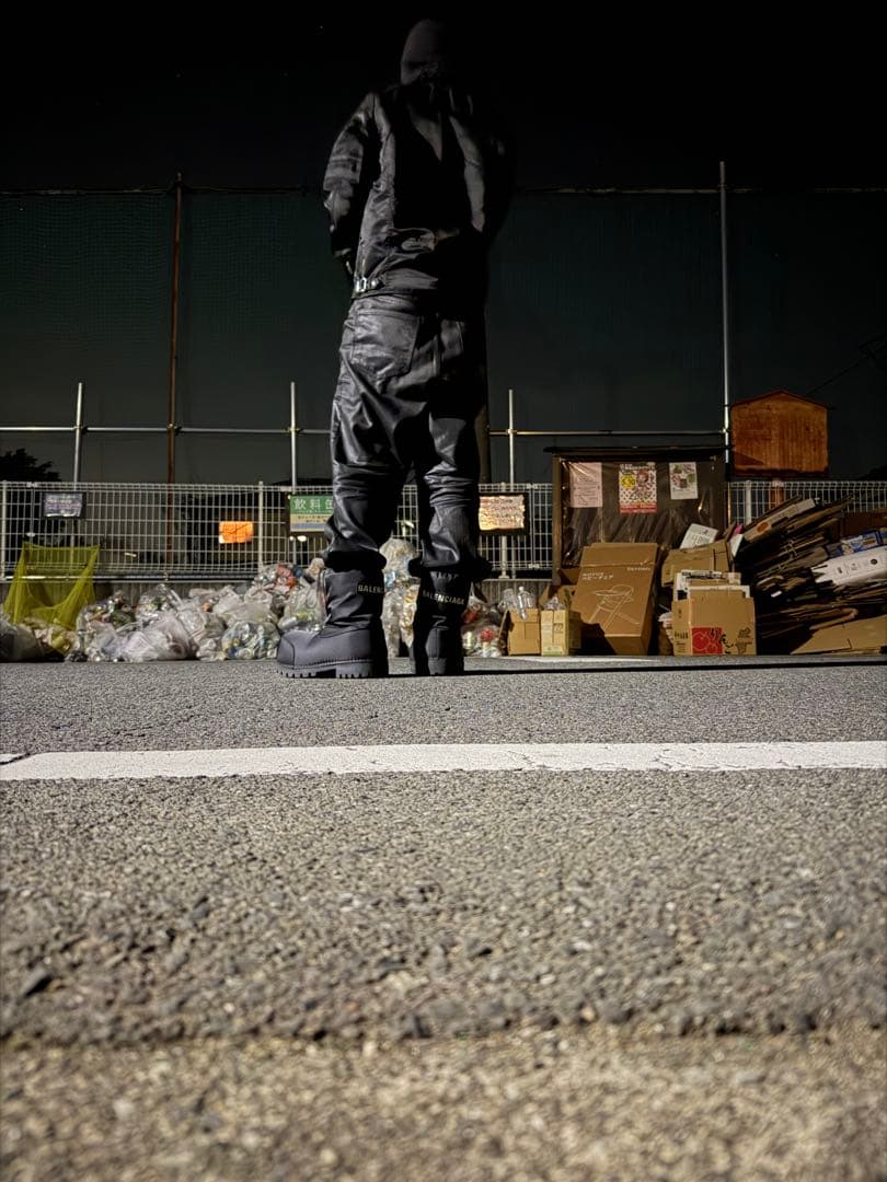 コーティングデニム　バギー　opium darkwear 値下げ交渉あり