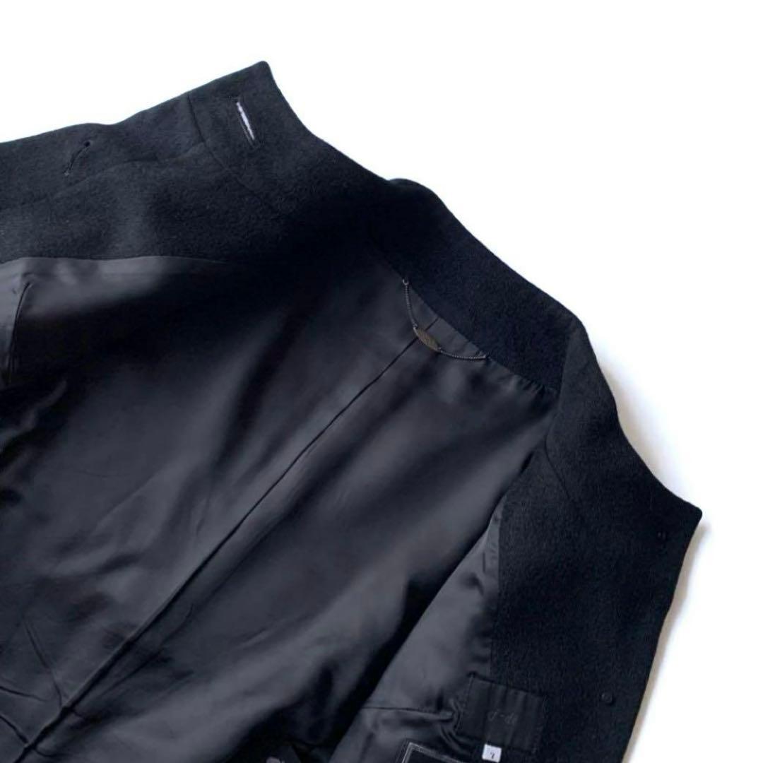 【ほぼ新品‼️藤井毛織　アンゴラ】エフデ　ショートコート　ハーフコート　ブラック