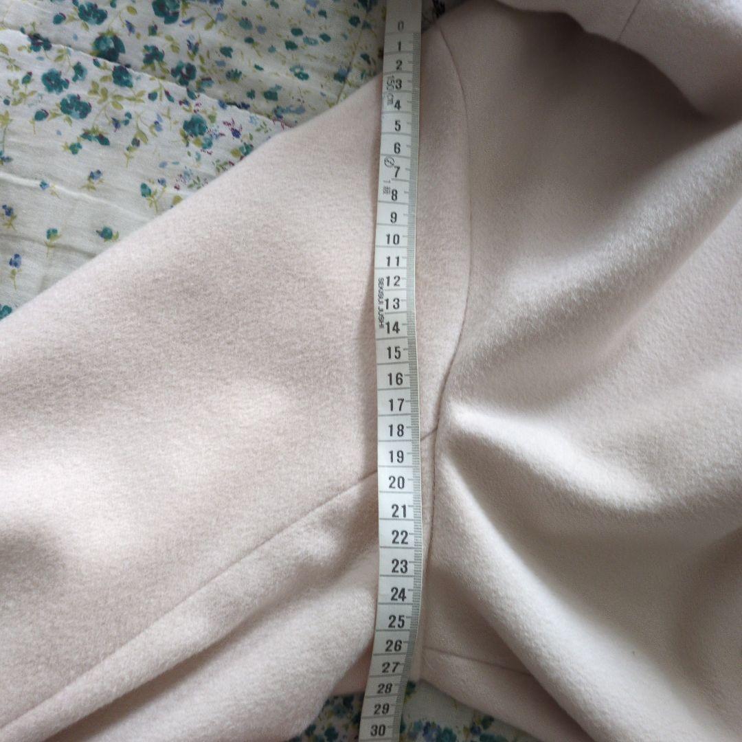 美品☆23区 ウールカシミヤビーバー フード付き ショートコート ベージュ