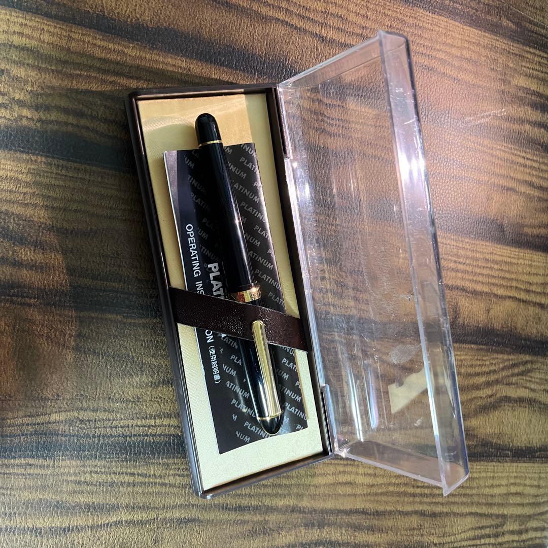 14K #3776 PLATINUM センチュリー 万年筆 極細