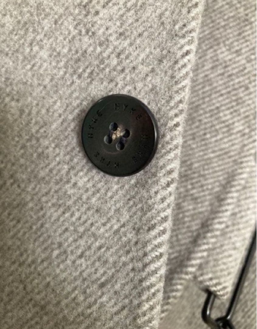 HYKE DOUBLE FACE TRENCH グレー サイズ2