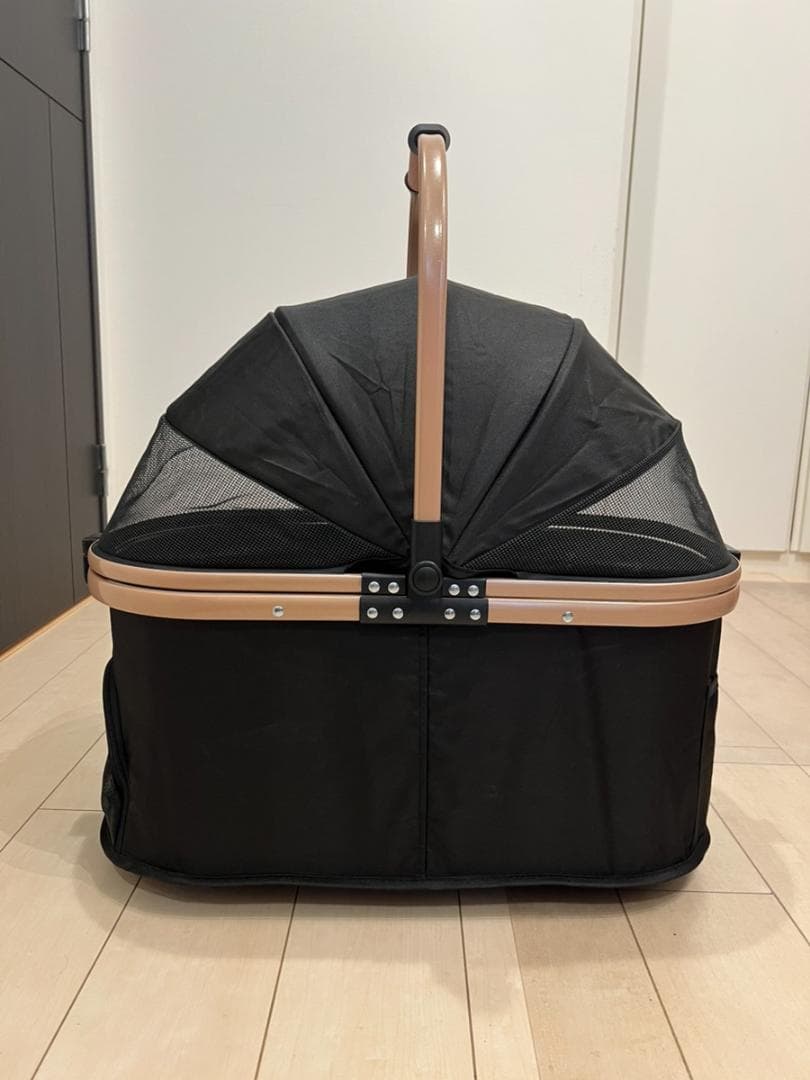 【新品・未使用】ペットカート 黒 分離型 犬猫 バギー 耐荷重20㎏ 折畳み