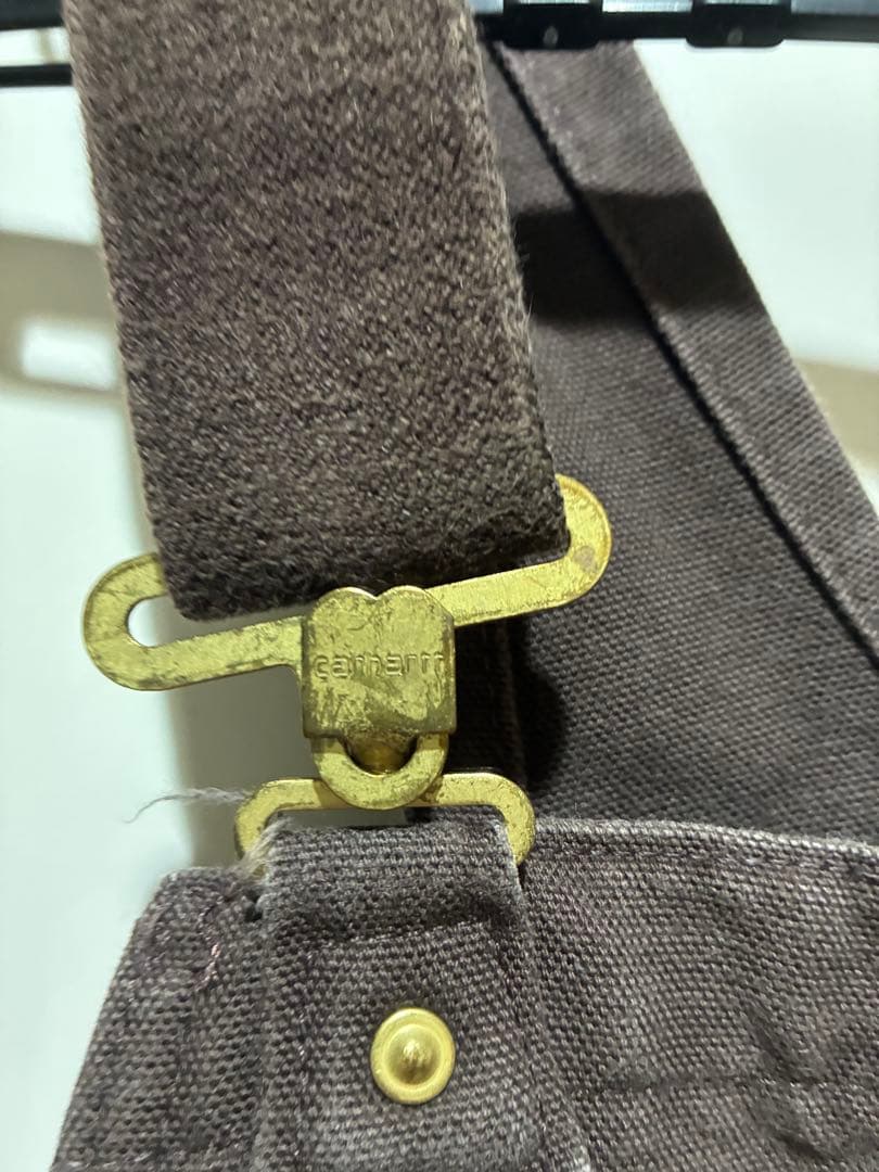 Carhartt ダークブラウン オーバーオール36x30