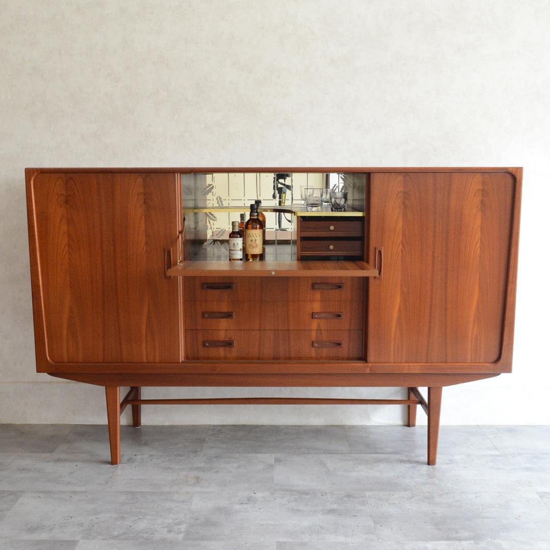 デンマーク 北欧ヴィンテージ チーク ローズウッド サイドボード キャビネット