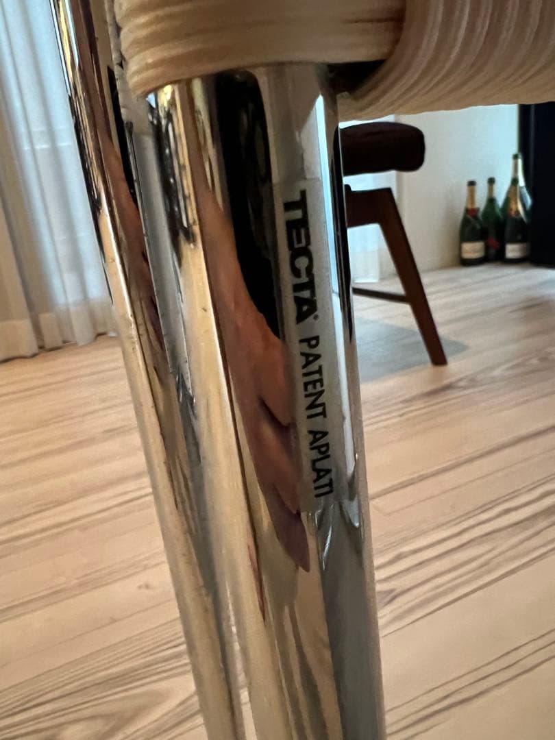 Tecta B20 ナチュラルラタン風ダイニングチェア3脚セット