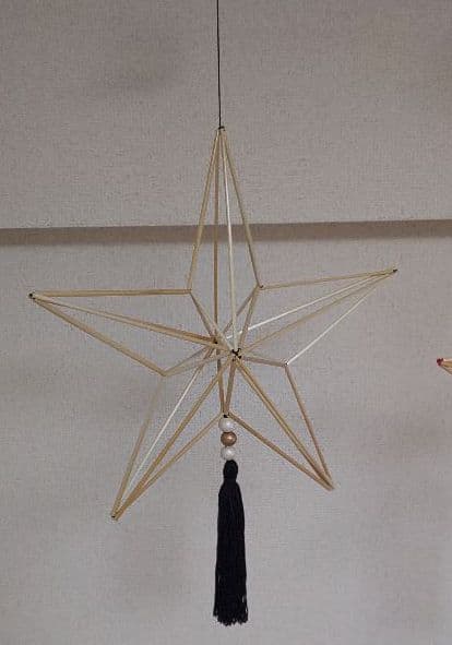 Xmas himmeli黒//ヒンメリオーナメント