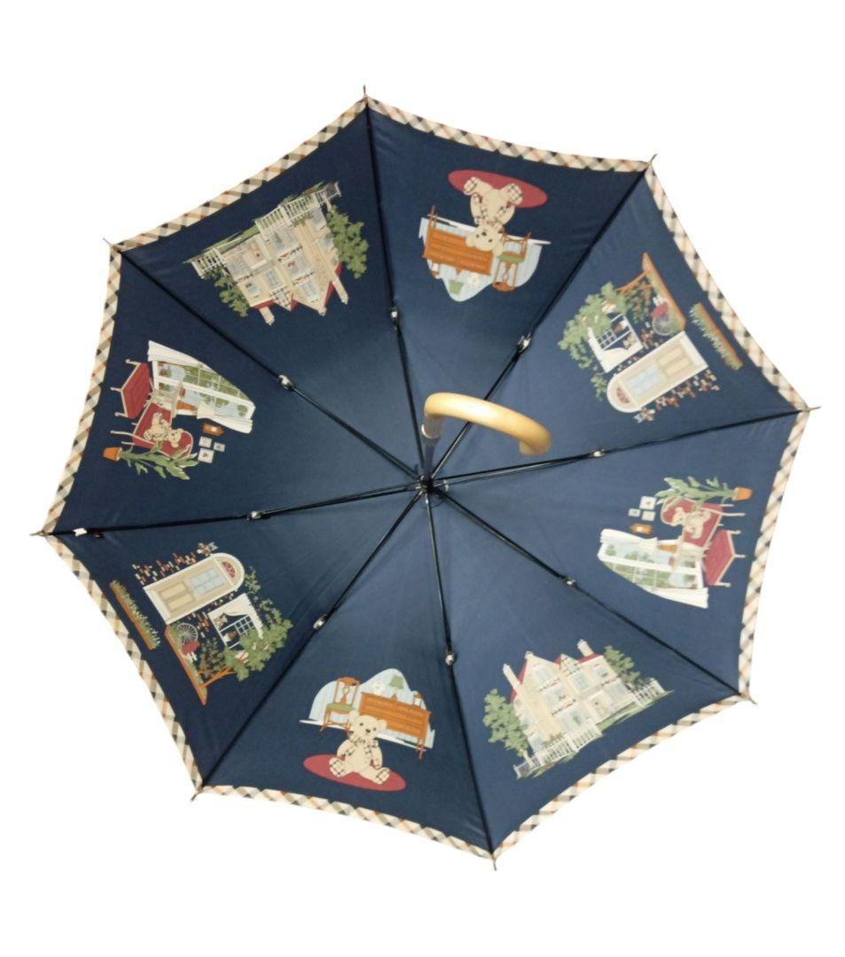 【極美品】DAKS　ダックス　雨傘　テディベア　ネイビー