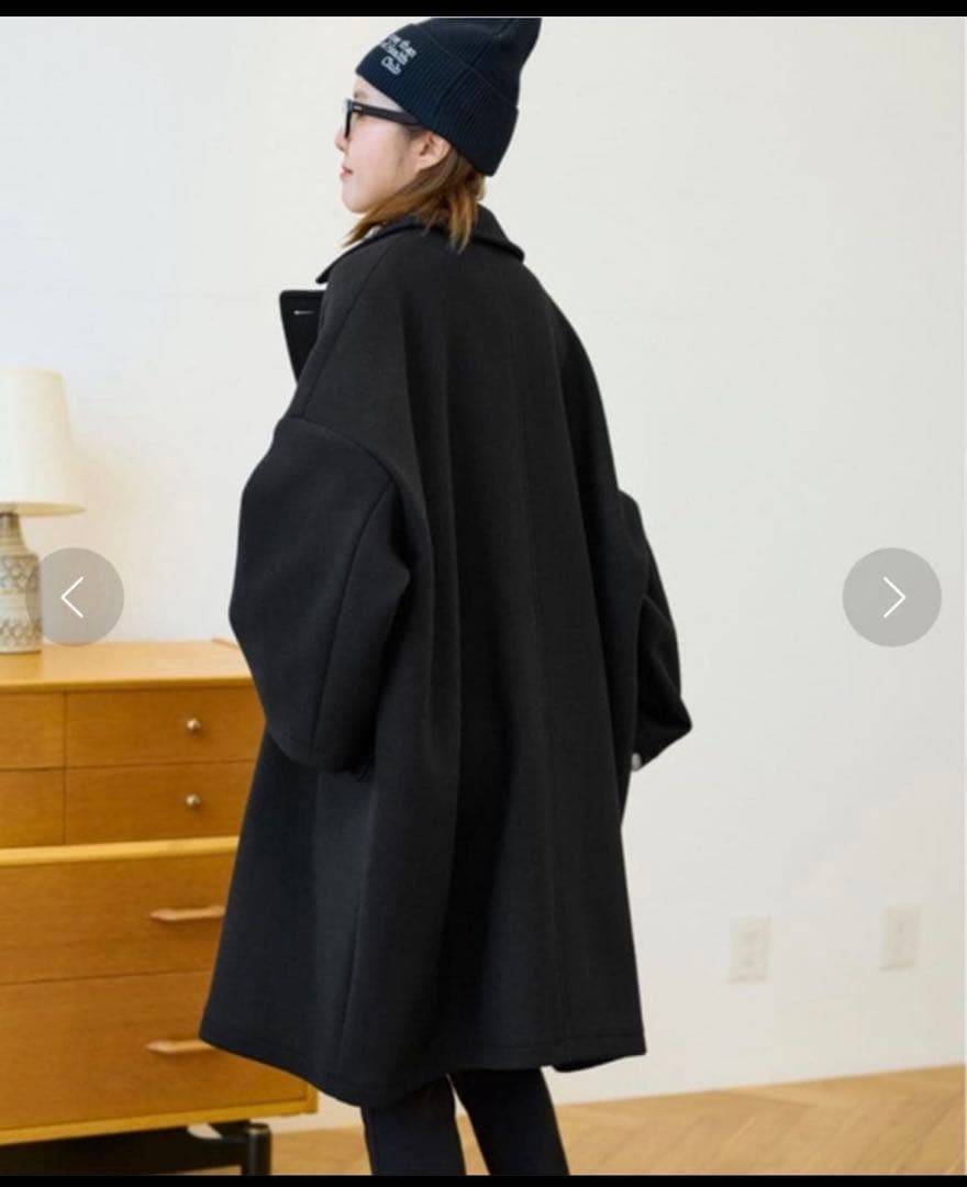 二宮こずえさん着用　FRAMEWORK ダブルフェイス ロングピーコートネイビー