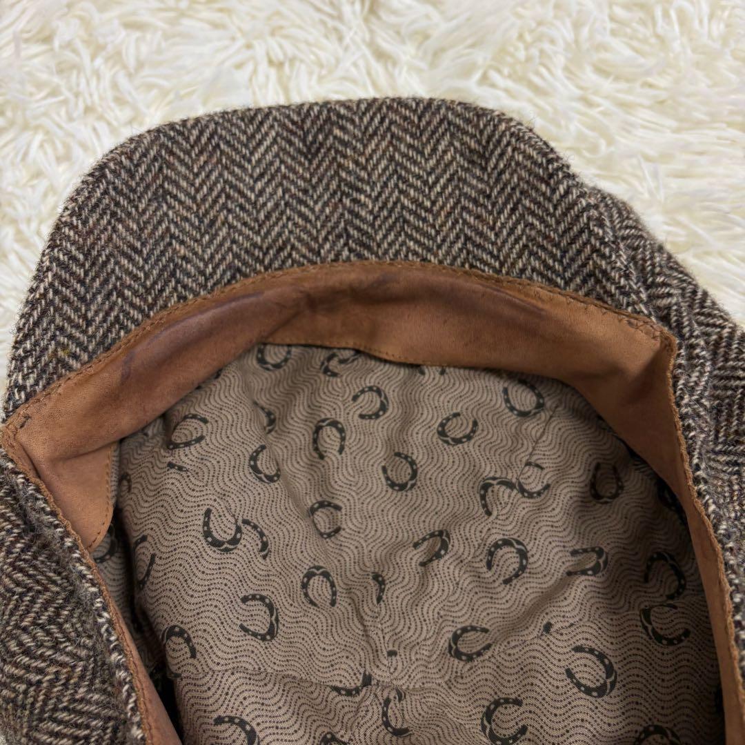 【良品】RRL ハンチング キャスケット 帽子 ウール ツイード