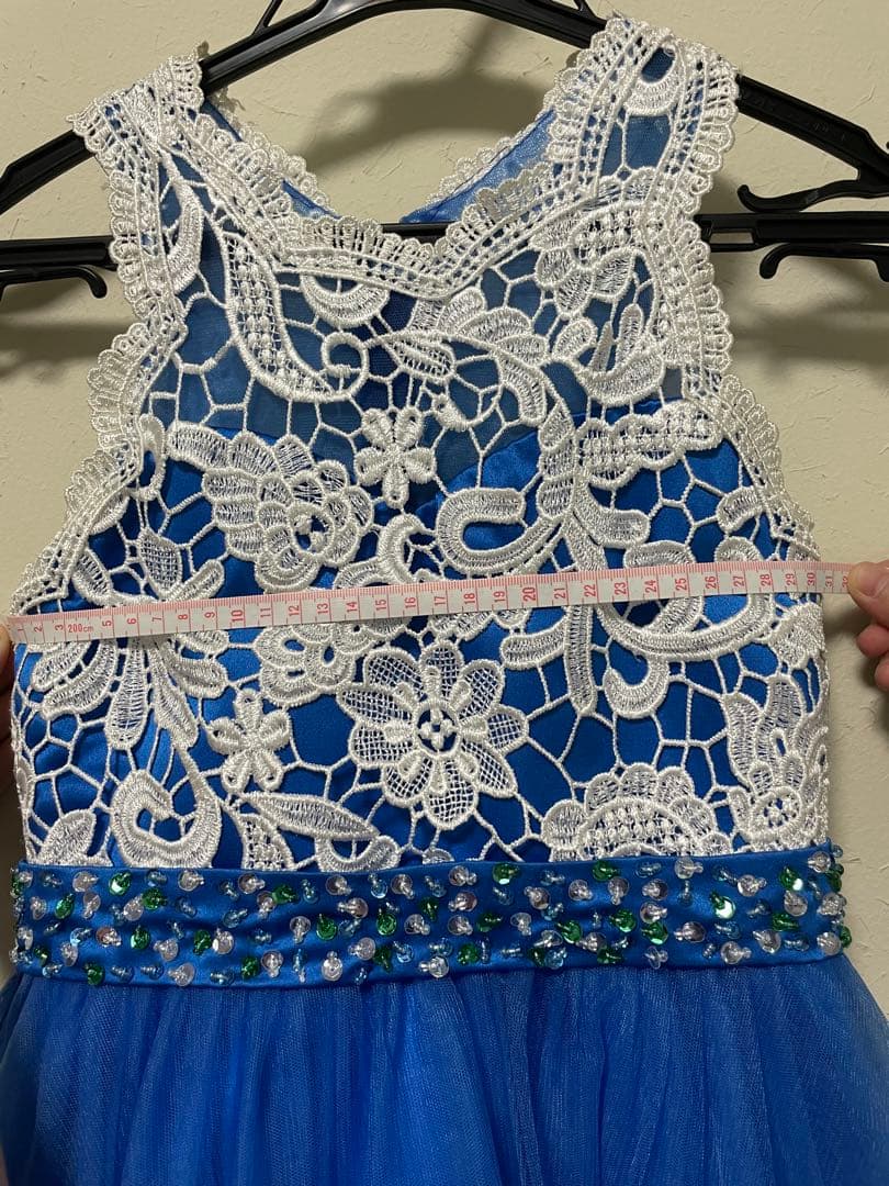 青いレースドレス（100cm~）