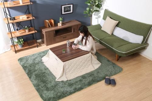 《新品・送料無料》こたつ　スクエア　布団付き　アイボリー