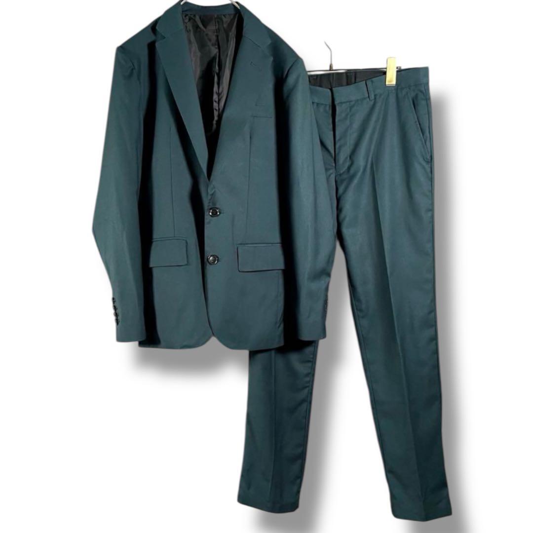 希少カラー ガレージルーム スーツ　セットアップ グリーン 緑 M