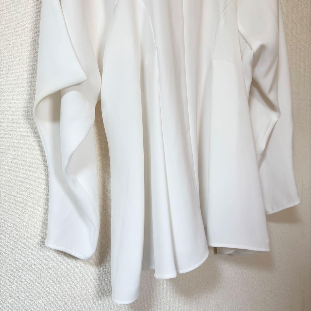 2024✨エンフォルド PEツイル ドレープ プルオーバー 長袖ブラウス 38