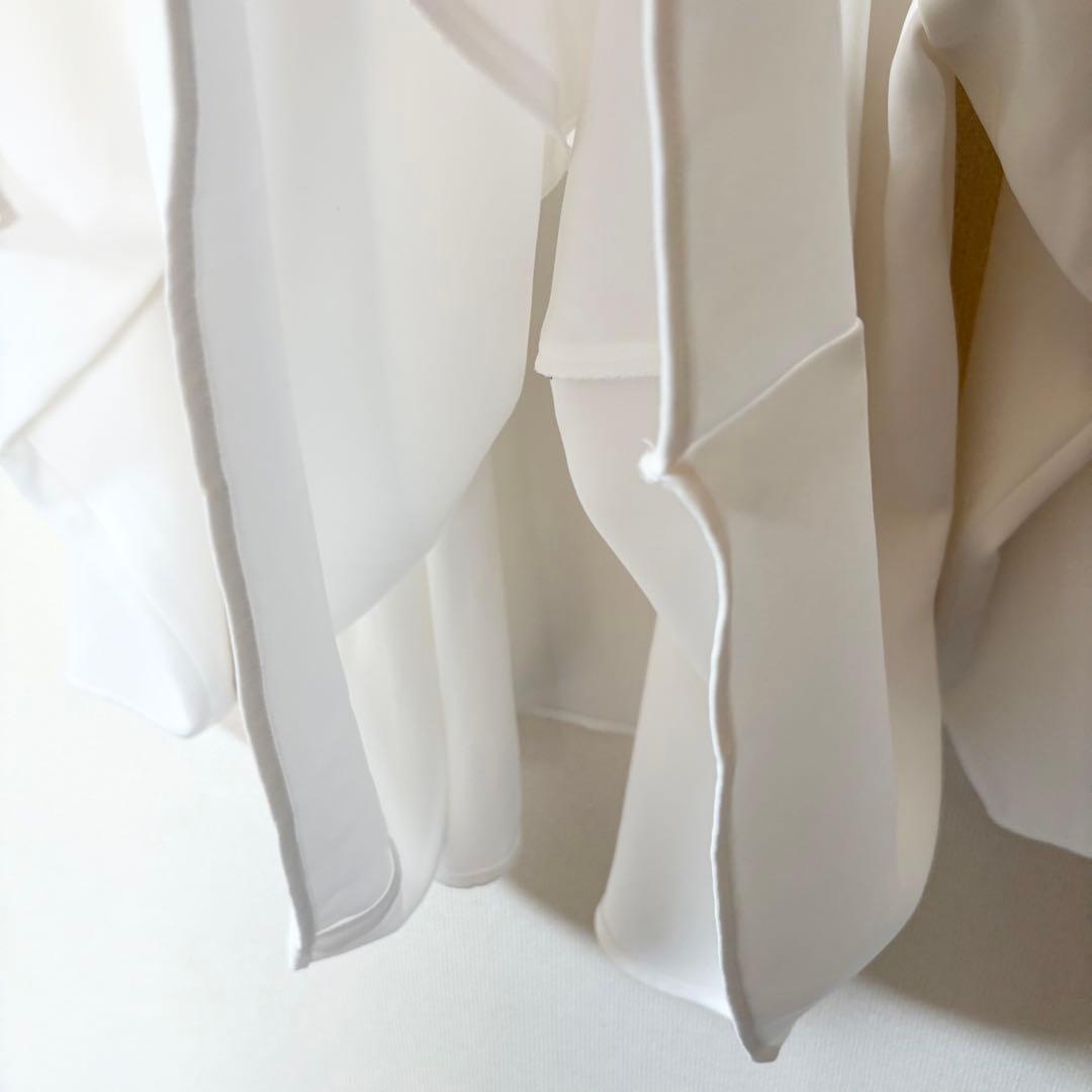 2024✨エンフォルド PEツイル ドレープ プルオーバー 長袖ブラウス 38