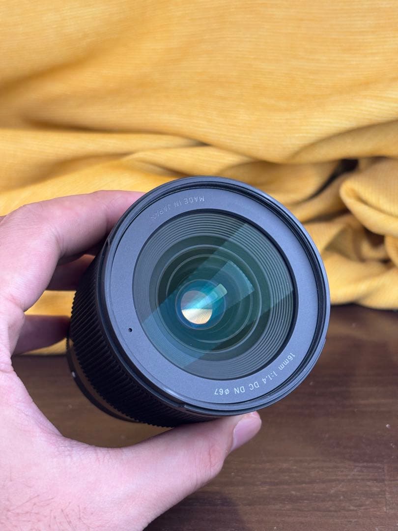 【光学美品】SIGMA 16mm F1.4 DC DN プロテクター付き