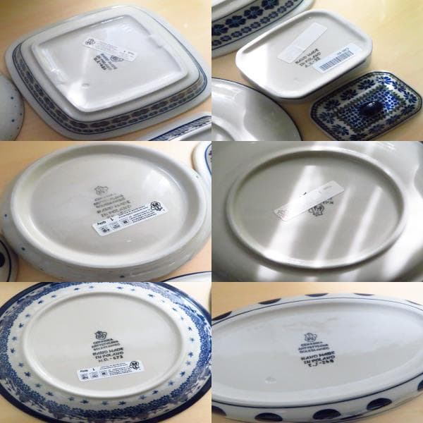 【ツェラミカ】未使用 食器 6点セット オーバル皿・コンテナ・スクエア皿等