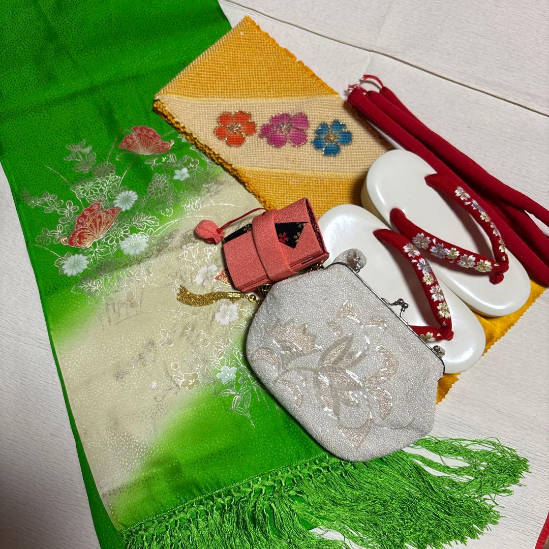 七五三　正絹着物セット　7歳　手縫いお誂え　高級品