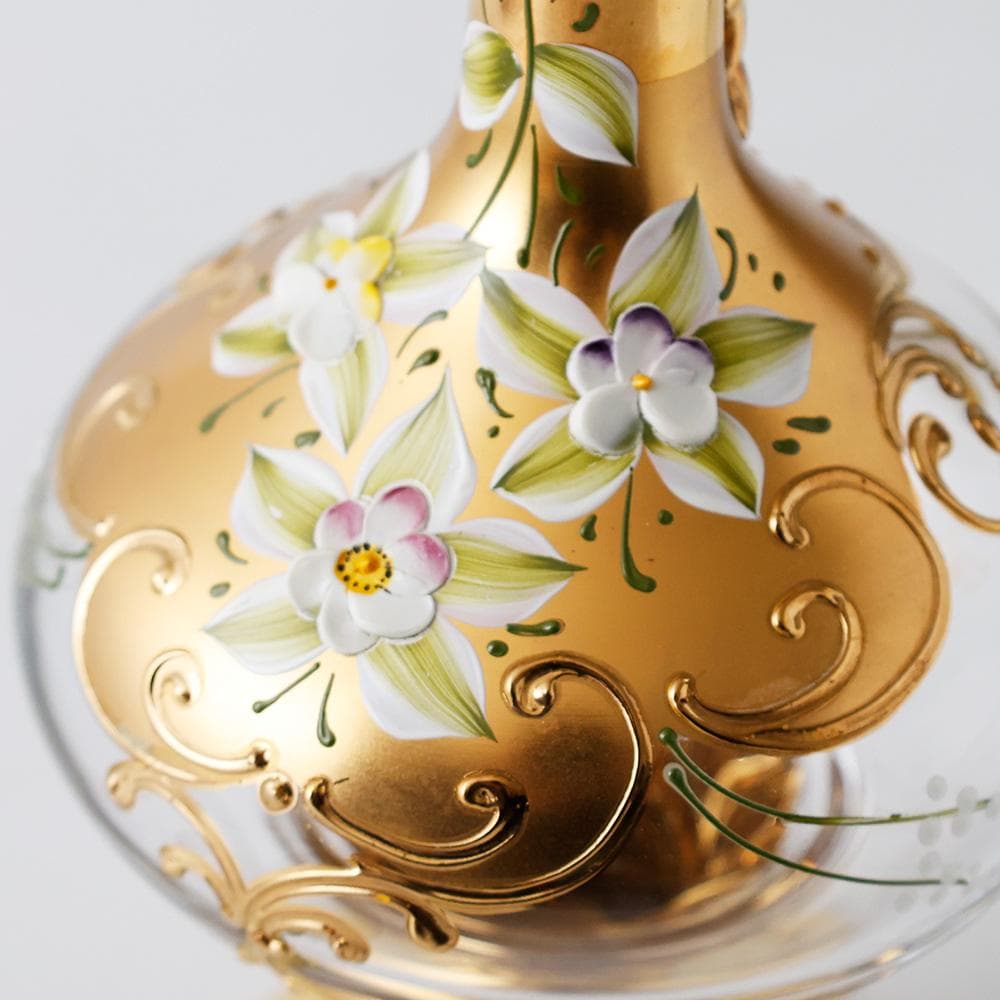 T　超高級 ベネチアングラス　イタリア製　ムラノーガラス　ワイングラス3客