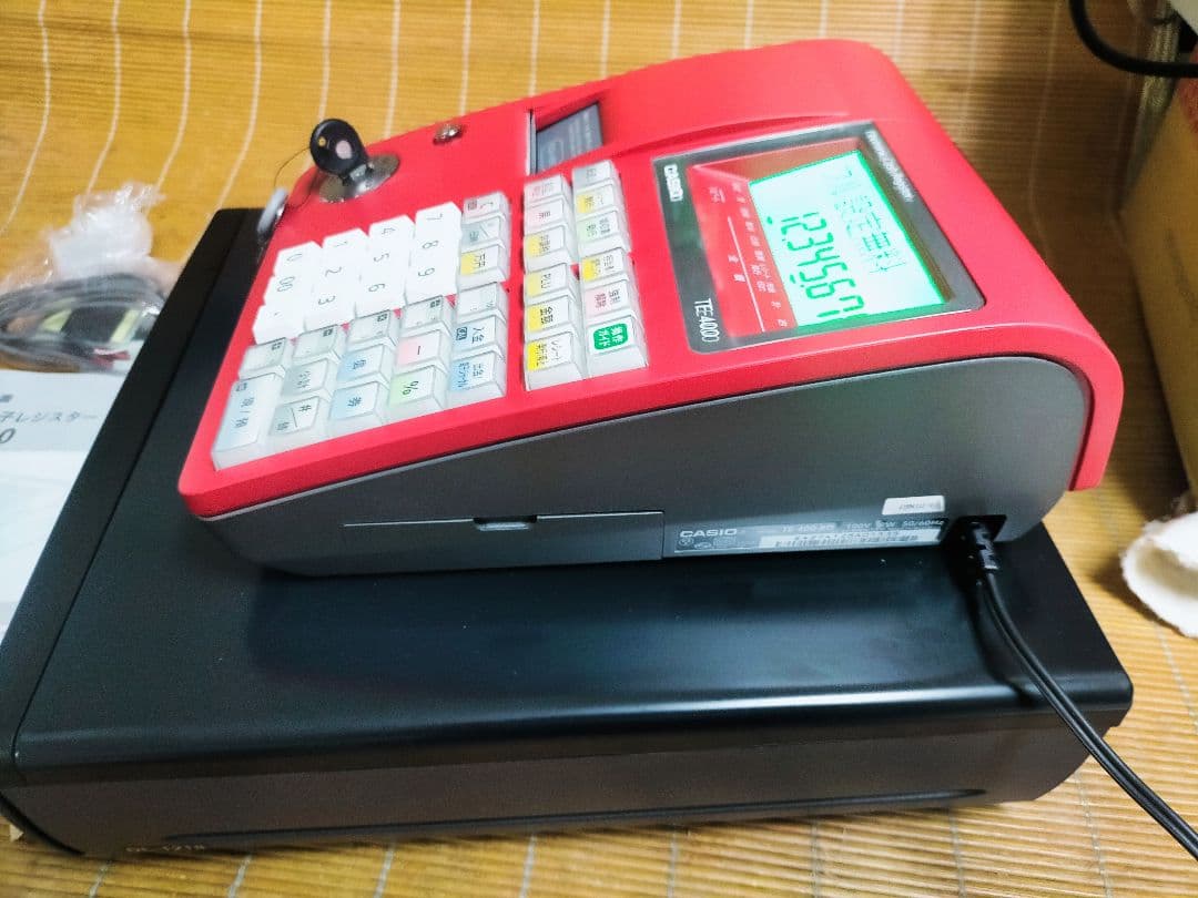 カシオレジスター　TE-400　フル設定無料　PC連携売上管理　901779