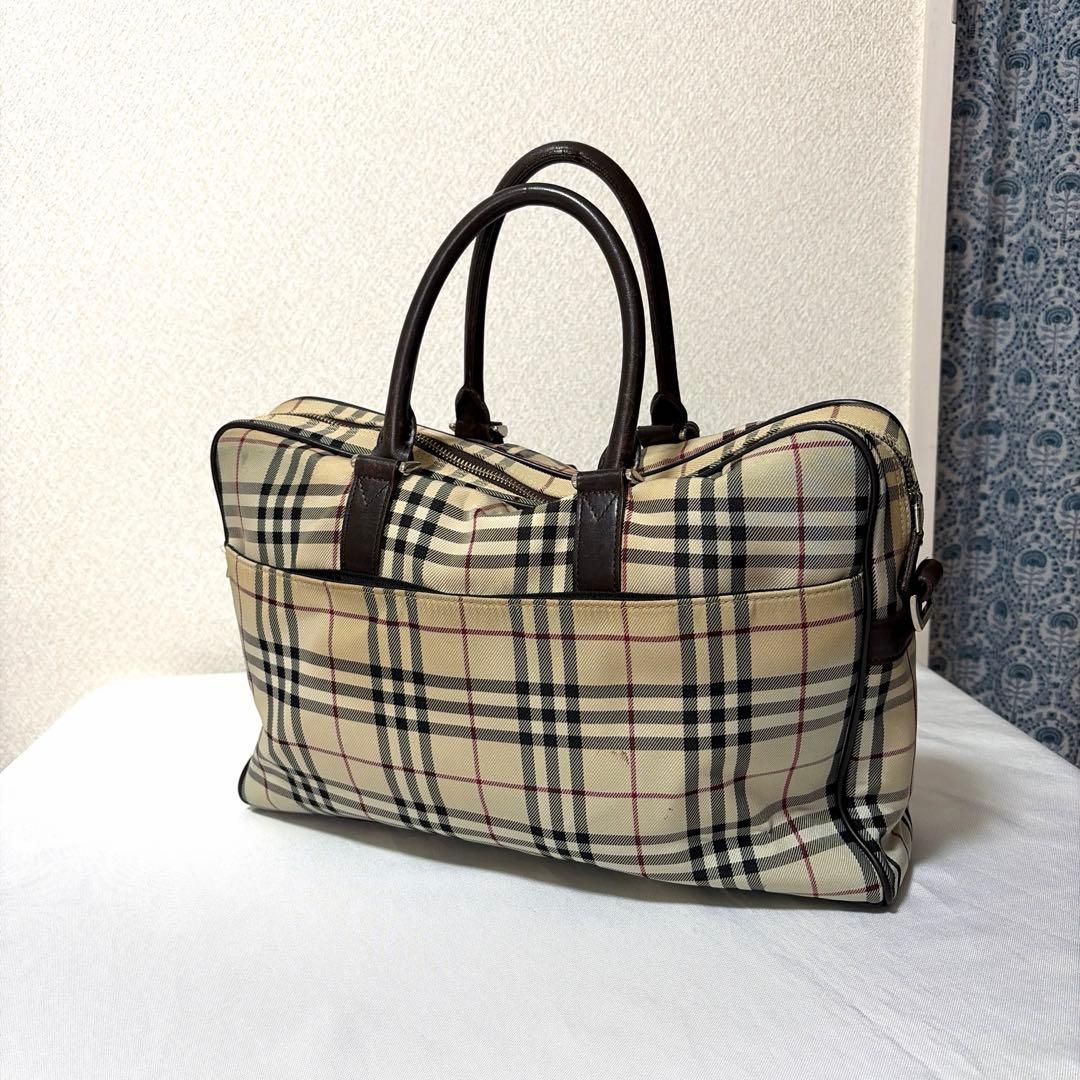 豪華 BURBERRYバーバリー ノバチェック柄 ビジネスケース×ポーチ セット