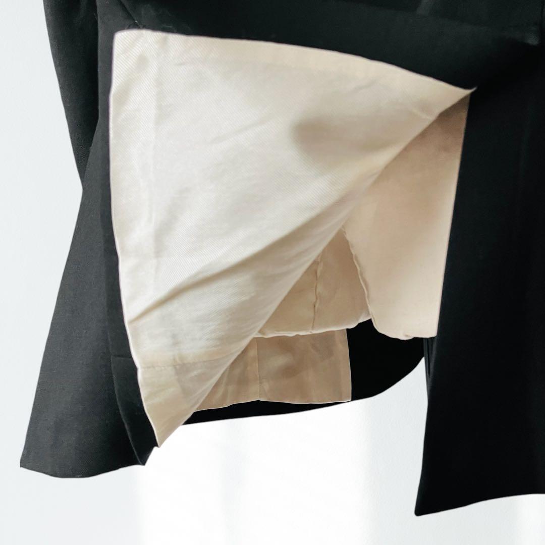 TELA イタリア製 ウール テーラード サイドベンツ ジャケット M 黒