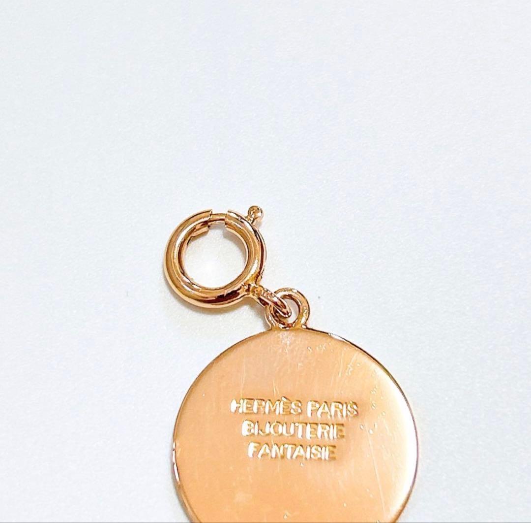 【超美品】エルメス セリエ チャーム ペンダントトップ ゴールド