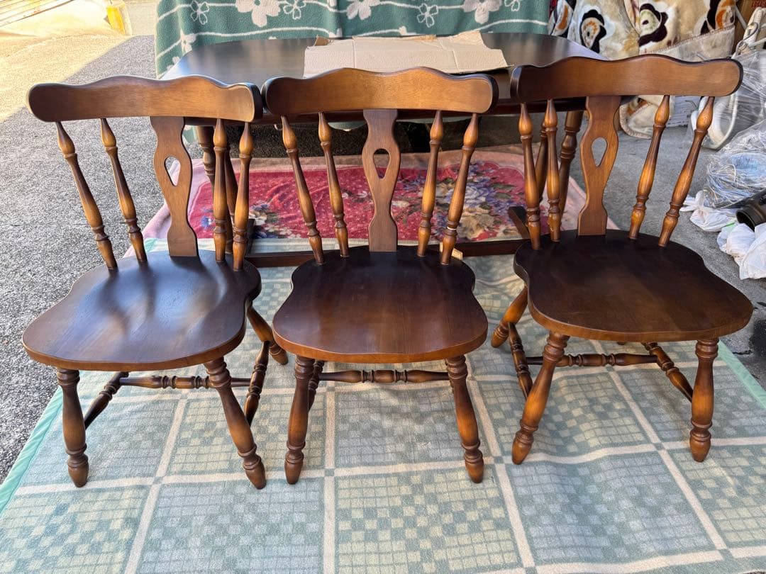 ② 【飛騨産業】キツツキ　ウィンザーチェア　ダイニングチェア　椅子