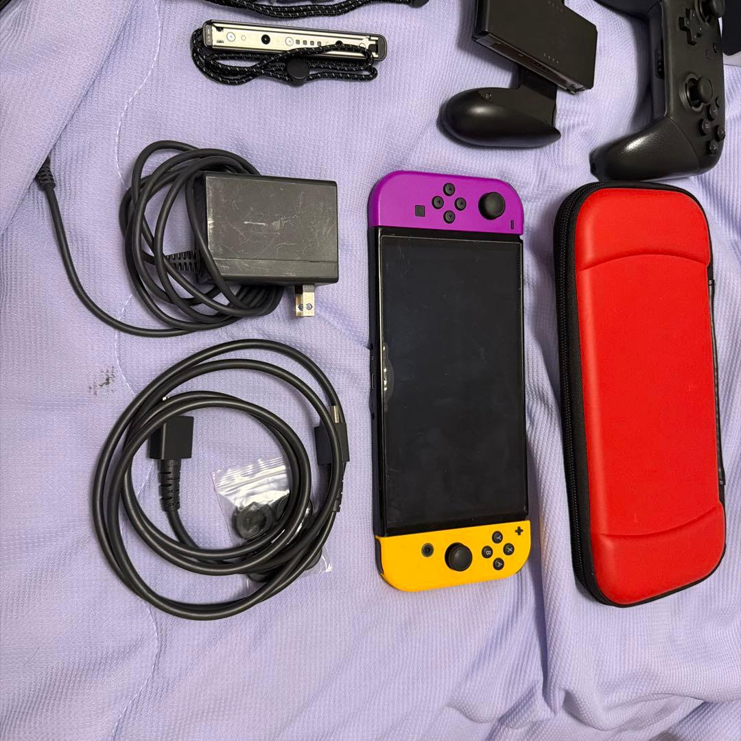 Nintendo Switch 有機EL本体 紫と黄色 Joy-Con