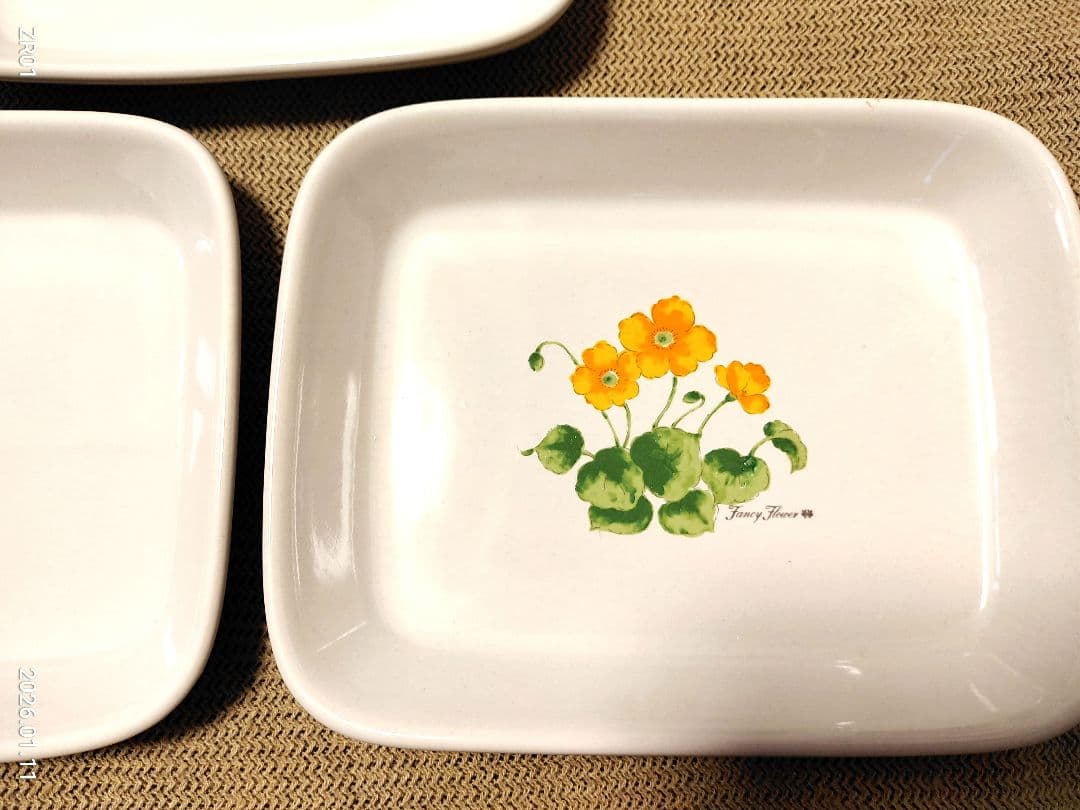 ☆激レア☆UNITED AIRLINES 角皿5枚セット