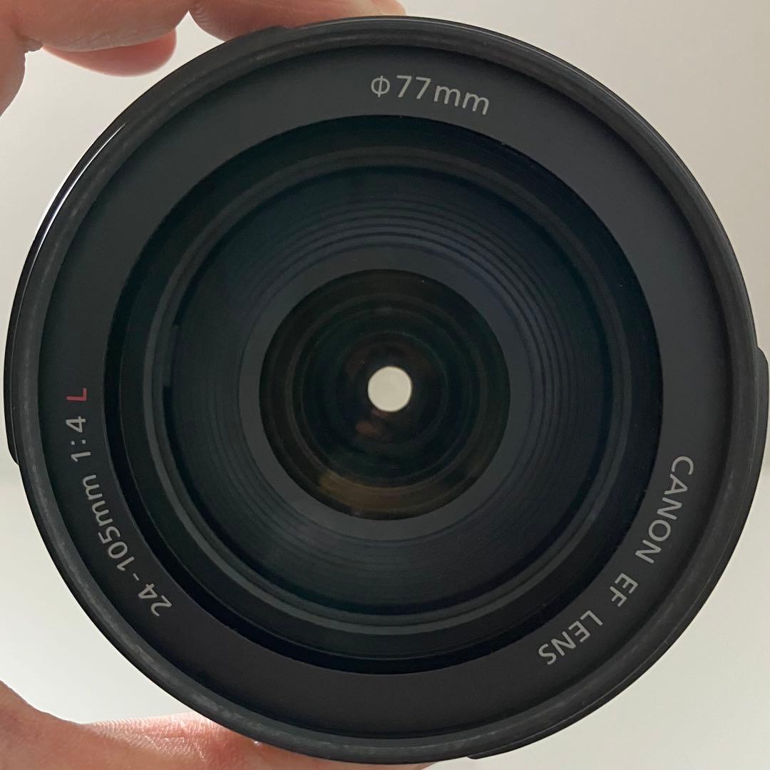Canon EF 24-105mm f4L IS USM フード、説明付 動作品