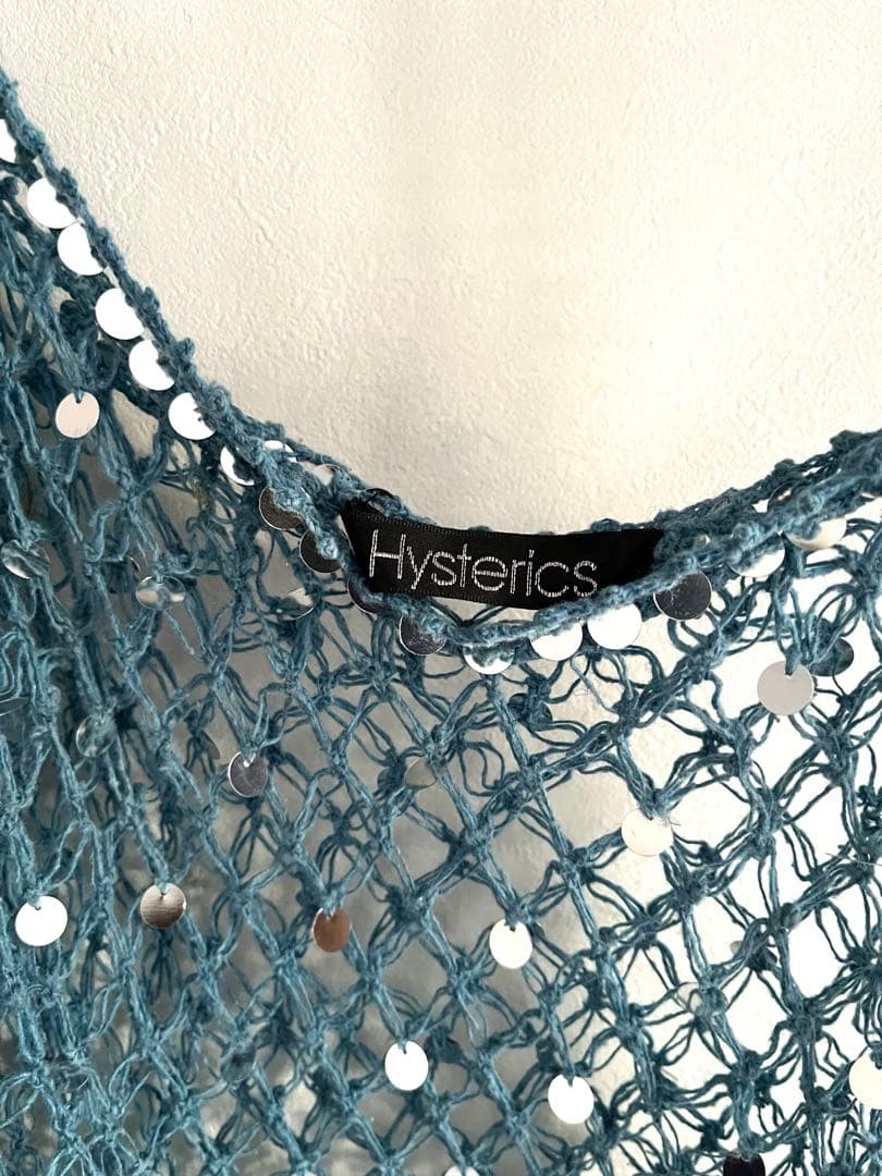 【希少デザイン】ヒステリックス スパンコール キャミソール　90sヴィンテージ