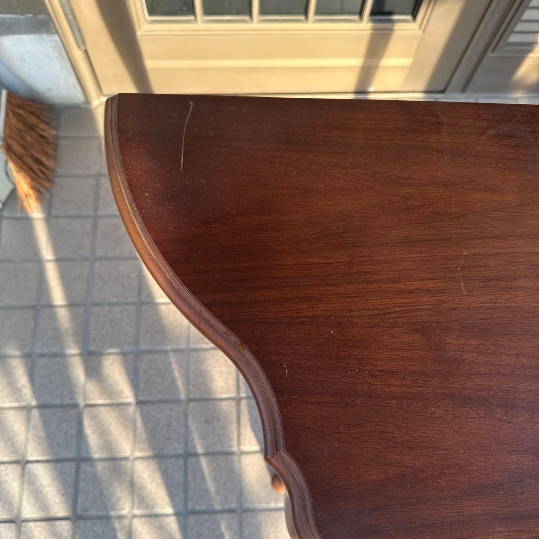 カリモク家具 猫脚 アンティークテーブル