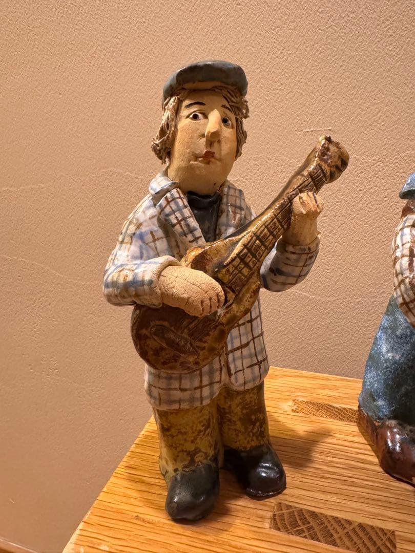 ささきようこ作　陶人形　陶器の音楽家人形4体セット
