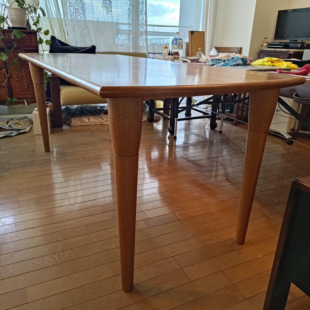 日進木工 オークのダイニングテーブル 180×75cm