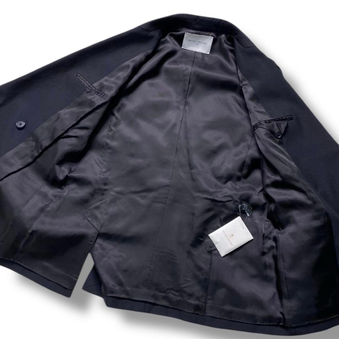 【美品】ユナイテッドアローズ 紺ブレ ブレザー 6P ピークドラペル ジャケット