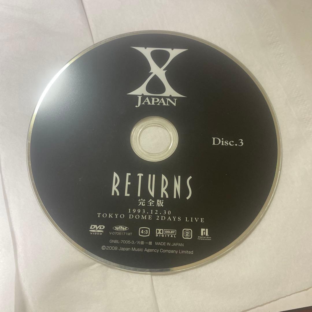 X JAPAN RETURNS 3枚組 DVD