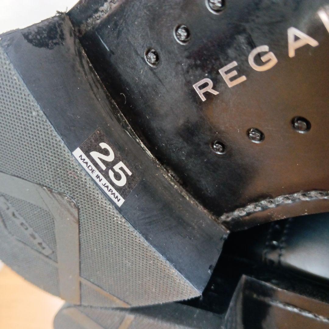 極美品◆REGAL リーガル 319R メダリオン ブラック レザー 25cm