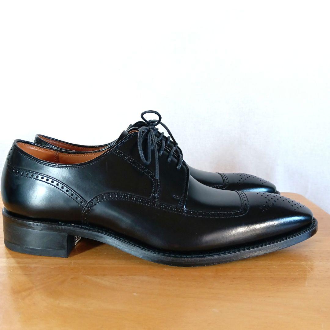 極美品◆REGAL リーガル 319R メダリオン ブラック レザー 25cm