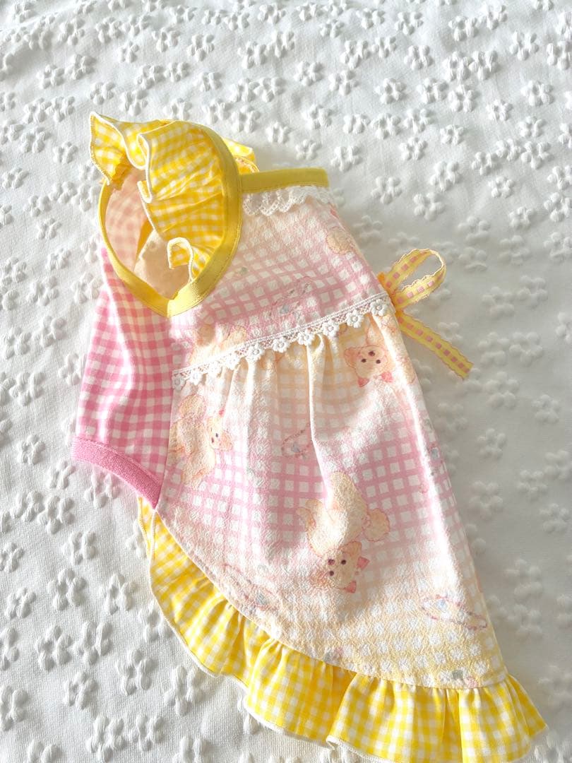 める 犬服ハンドメイドワンピース