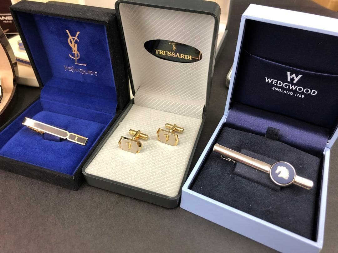 S*a様 ダンヒル・オメガ・ウエッジウッド・セリーヌ他　タイピン・カフスまとめ
